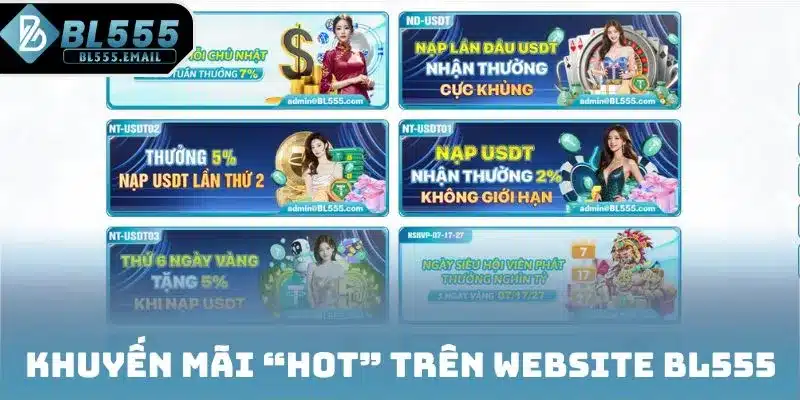 Khuyến mãi “hot” trên website BL555